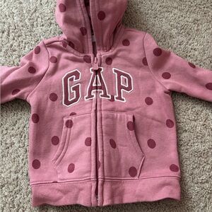 GAP Kids Pink Polka Dot Hoodie